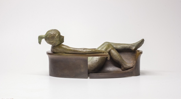 Petit relax Cleo| Pere Sala| escultura contemporánea en bronze