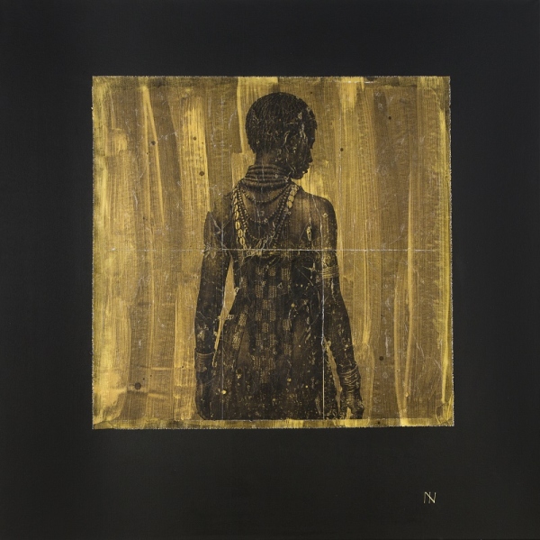 Donde nace el horizonte nº07|MARTA FABREGAS| Quadre collage fotografia étnica vintage amb técnica mixta