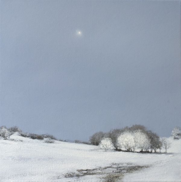 Paisatge d'hivern| María Perelló| pintura de paisatge decorativa