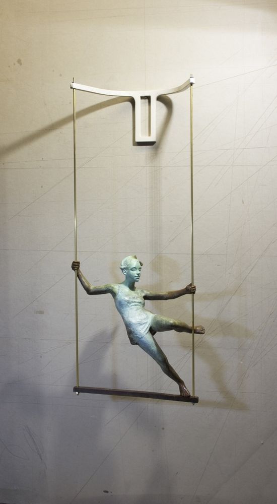 Trapeci B II| Pere Sala| escultura contemporànea en bronze