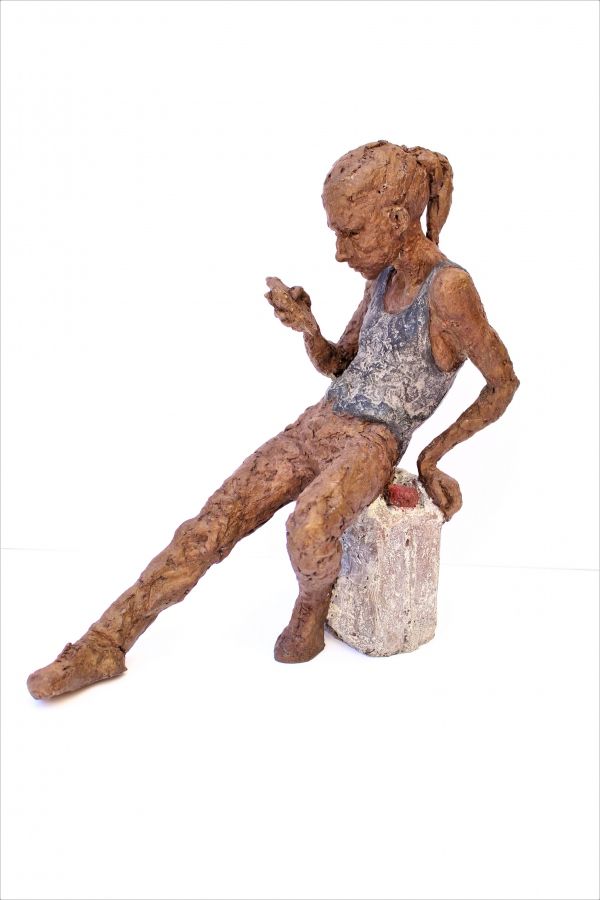 Aigua  III |Teresa Riba| escultura en bronce contemporánea catalana