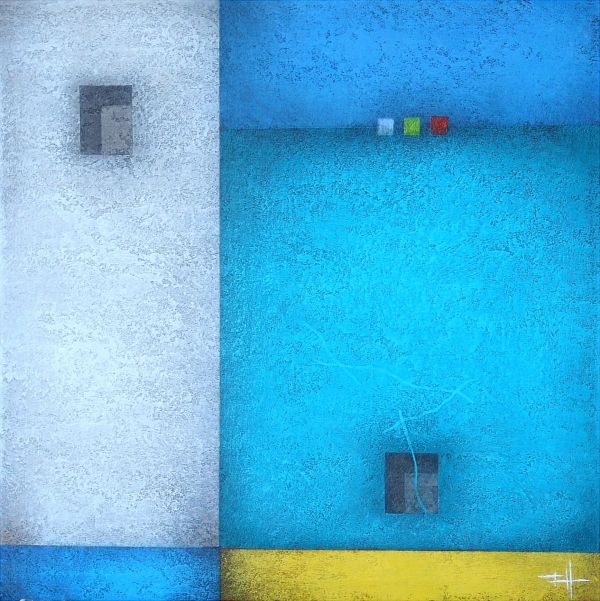 S/T 4| Frank Jensen| Pintura abstracta catalana con colores vivos