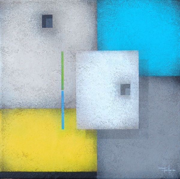 S/T 5| Frank Jensen|Abstract catalan painting with bright colours