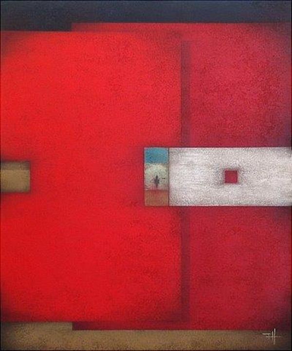 Nowhere| Frank Jensen| Pintura abstracta catalana con colores vivos