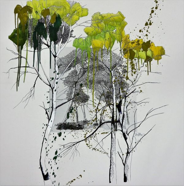 Naturaleza en suspensió|tatiana blanqué|artwork with theme of nature and forests woods