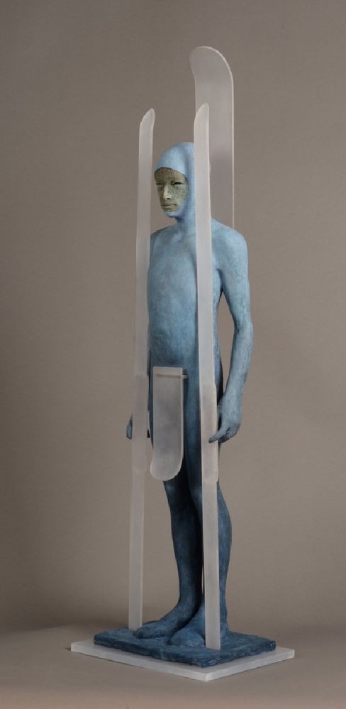 Snow|Jesús Curiá| contemporary style sculpture made in bronze